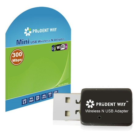 Prudent Way USB 2.0 To Wirless N Mini USB Adapter up to 300Mbps PR391766